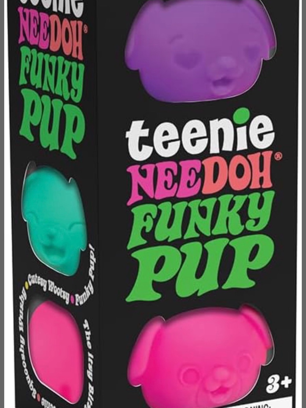 Nee Doh Teenie Funky Pup Pink Purple Orange